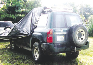 ACCIDENTE. Vehculo que atropell a los policas en Chimor