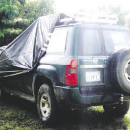 ACCIDENTE. Vehculo que atropell a los policas en Chimor