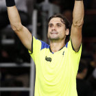 Ferrer celebra su triunfo de ayer.