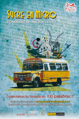 AFICHE. La imagen promocional del concurso de microrrelato.