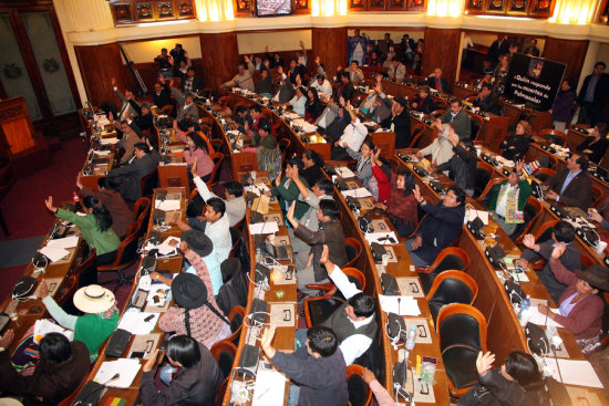 DECISIN. El pleno de la Cmara de Diputados durante una sesin.