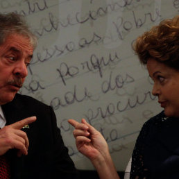 SEGURIDAD. Foto de archivo de la presidenta brasilea, Dilma Rousseff (d), y el ex presidente Luiz Incio Lula da Silva