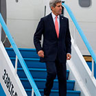 GESTIONES. John Kerry en Israel.