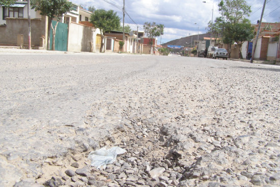 PROYECTO. La avenida Destacamento Chuquisaca requiere de una intervencin urgente.