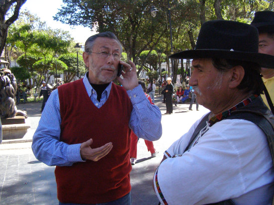 SEALADO. Juan del Granado (MSM) hizo la propuesta en Sucre, despus de sellar una alianza para las elecciones generales de 2014.