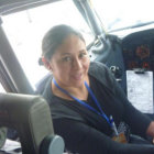 HERIDA. La copiloto Cecilia Tapia, public su foto en el facebook.