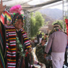 SONRIENTE. El presidente Evo Morales durante su visita al Departamento de Potos.