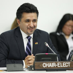 LLORENTI. Embajador de Bolivia en la ONU.