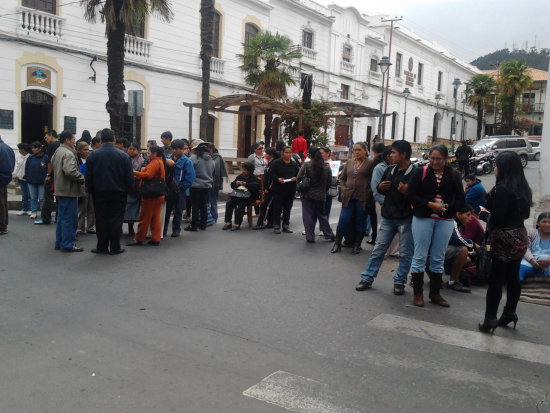 PROTESTA. Punto de bloqueo.