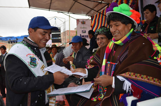 RAVELO. Presidente Evo Morales.