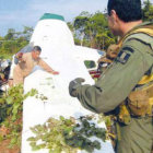 SECUESTRADA: Una avioneta con bandera boliviana encontrada en la regin del Vraem en 2012.