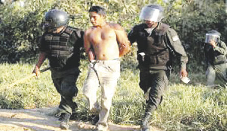 VIOLENCIA. Los indgenas fueron reprimidos el 25 de septiembre de 2011.