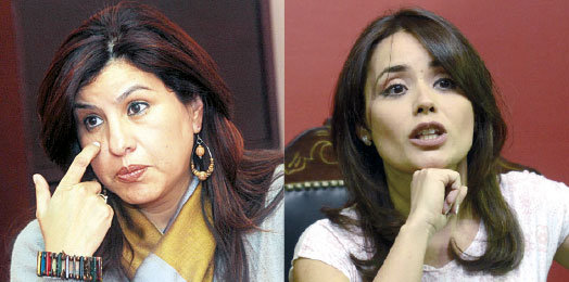 VICEPRESIDENCIABLES. Rebeca Delgado (MAS) y Adriana Gil (PPB-CN).