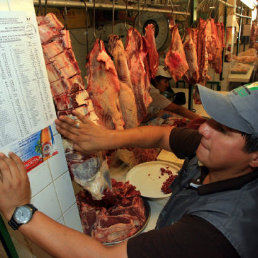 OPERATIVO. Varios puestos de venta de carne fueron notificados y sus dueos advertidos por las autoridades.