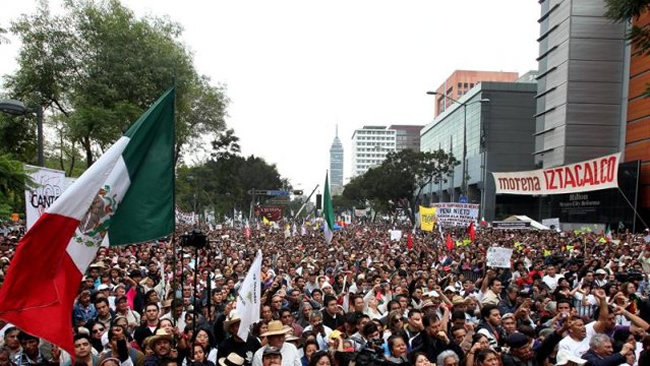 PROTESTA. La movilizacin en el DF.