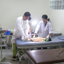 ATENCIN. El Hospital Universitario se consolida como centro de choque en la ciudad.