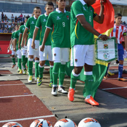 Ingreso de la seleccin boliviana.