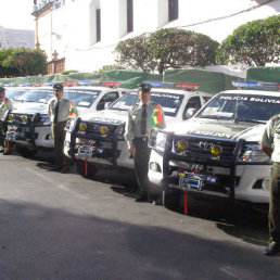 MOTORIZADOS. La dotacin fortificar el trabajo de los efectivos de la Polica en las provincias de Chuquisaca.