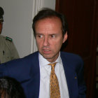 PRESIDENCIABLE. Tuto Quiroga, en una de sus apariciones pblicas en Sucre.