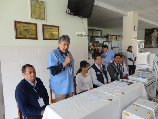 ACTO. La entrega se realiz ayer, en el Hospital del Nio.