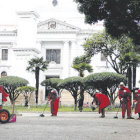 CAMPAA. Limpiaron el parque Bolvar.