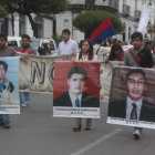 DEMANDA. Los familiares de la vctimas de La Calancha exigen justicia, tras seis aos de impunidad.