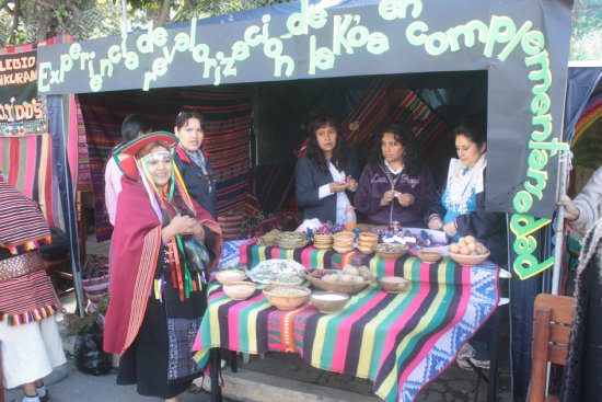 FERIA. Los maestros rescataron tradiciones y costumbres de cada comunidad.