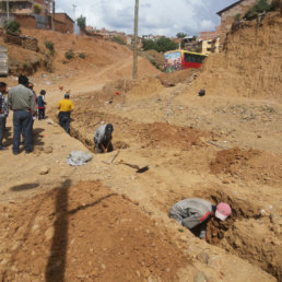 CONSTRUCCIN. Segn los dirigentes, un vecino pretende apropiarse de la calle.