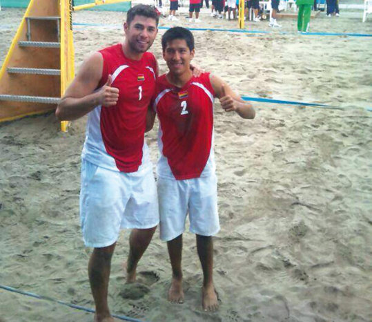 Los bolivianos Israel Martnez y Rolando Ismael se eliminaron en cuartos de final de Beach Vley.