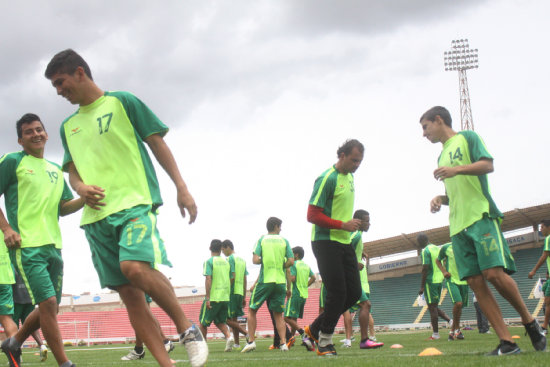 Universitario cerr la semana de entrenamiento ayer, sbado, con una breve prctica en el estadio Patria.