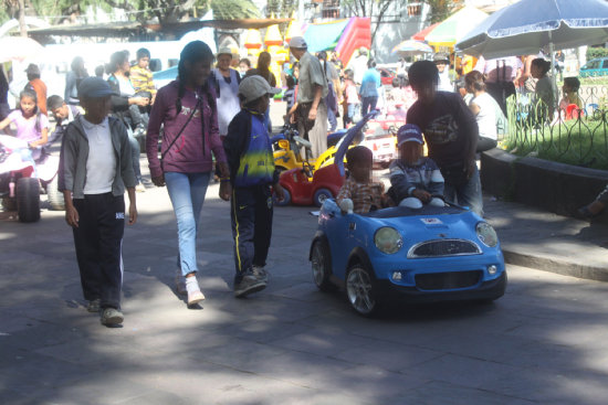 COLMADO. Cada domingo el parque Simn Bolvar queda sin espacio suficiente.