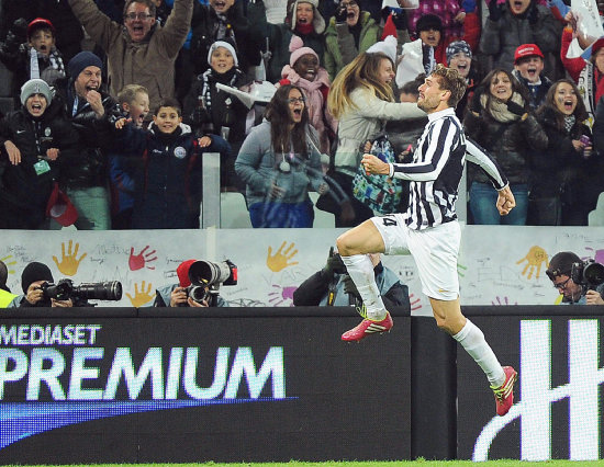 Fernando Llorente celebra su gol.