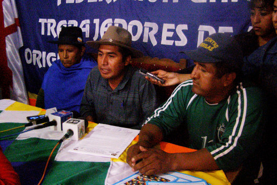 CONFERENCIA. Dirigentes campesinos.