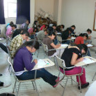 POSTULANTES. Los bachilleres se preparan para la prueba de admisin a San Francisco Xavier.