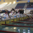 La primera jornada de competicin inici ayer, en la piscina olmpica de la zona de El Rollo.