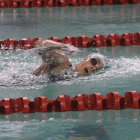 Ayer se cumpli la segunda jornada de competicin en la piscina olmpica de El Rollo; abajo, Rodrigo Caballero (c) sum una medalla de oro.