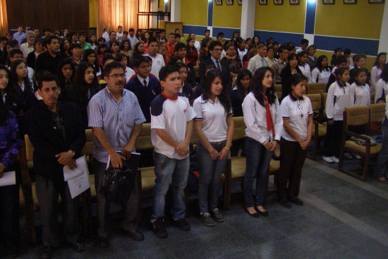 ACTO. La premiacin a los ganadores se realiz en la Facultad de Tecnologa.