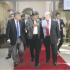 ENCUENTRO. El presidente Evo Morales particip del foro empresarial en Santa Cruz, ayer.