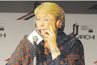 CANDIDATA. Michelle Bachelet.