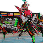 ORGULLO. El Ballet Municipal ejecutando la danza del tinku.