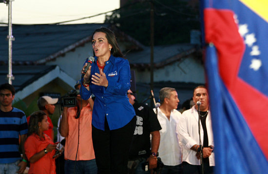 RETO. La candidata opositora por la alcalda de Maracaibo, Eveling Trejo de Rosales.