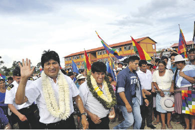 PRESIDENTE. Evo Morales.