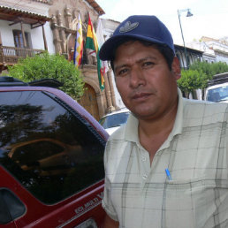 AUTORIDAD. El alcalde de Mojocoya, Alejandro Padilla, en una de sus apariciones pblicas en la ciudad de Sucre.