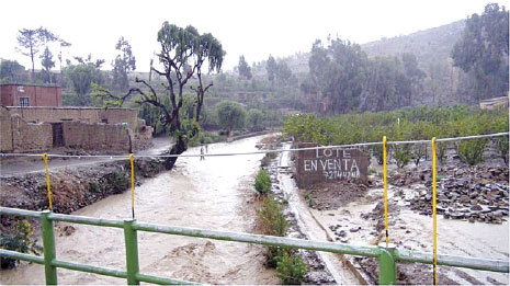 CULPINA. Despus de casi dos meses, una lluvia que dur casi dos das hizo que las aguas del ro crecieran, algo que no es frecuente.