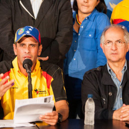 CAPRILES. El lder opositor fue el jefe de campaa de la Mesa de Unidad Democrtica.