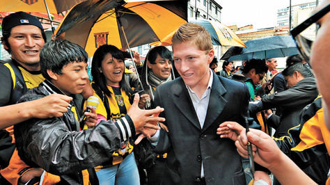 Alejandro Chumacero habl ayer, en la sede del club.