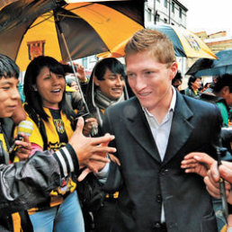 Alejandro Chumacero habl ayer, en la sede del club.