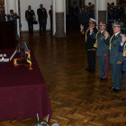 ASUMEN. Las nuevas autoridades castrenses fueron posesionadas por el presidente Evo Morales en un acto realizado en Palacio Quemado.