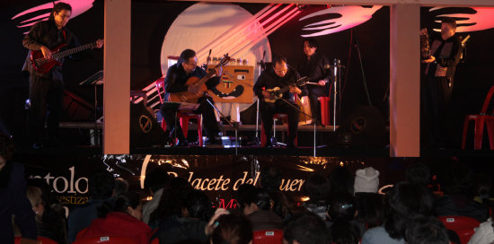 RECITAL. El grupo Sonata, durante su ltima presentacin en el Palacete de El Guereo.