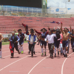 La celebracin de los campeones del municipio de Tarabuco.